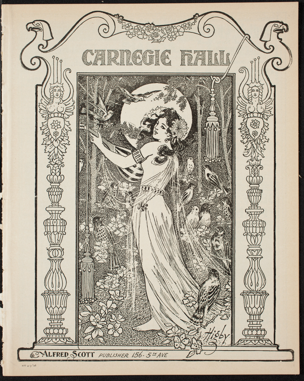 Oratorio Society of New York, April 3, 1906, program page 1