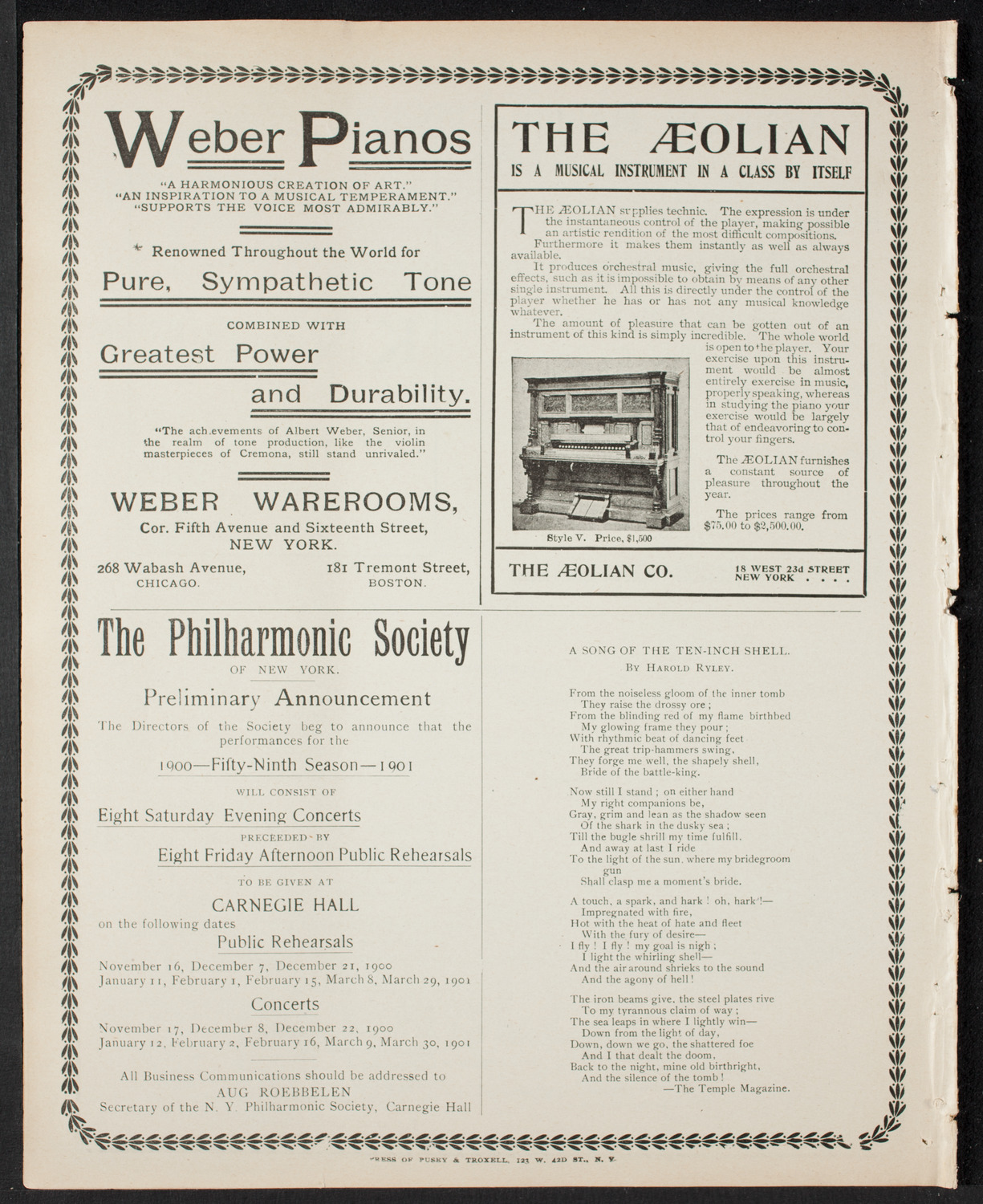 Graduation: College of the City of New York, June 21, 1900, program page 8