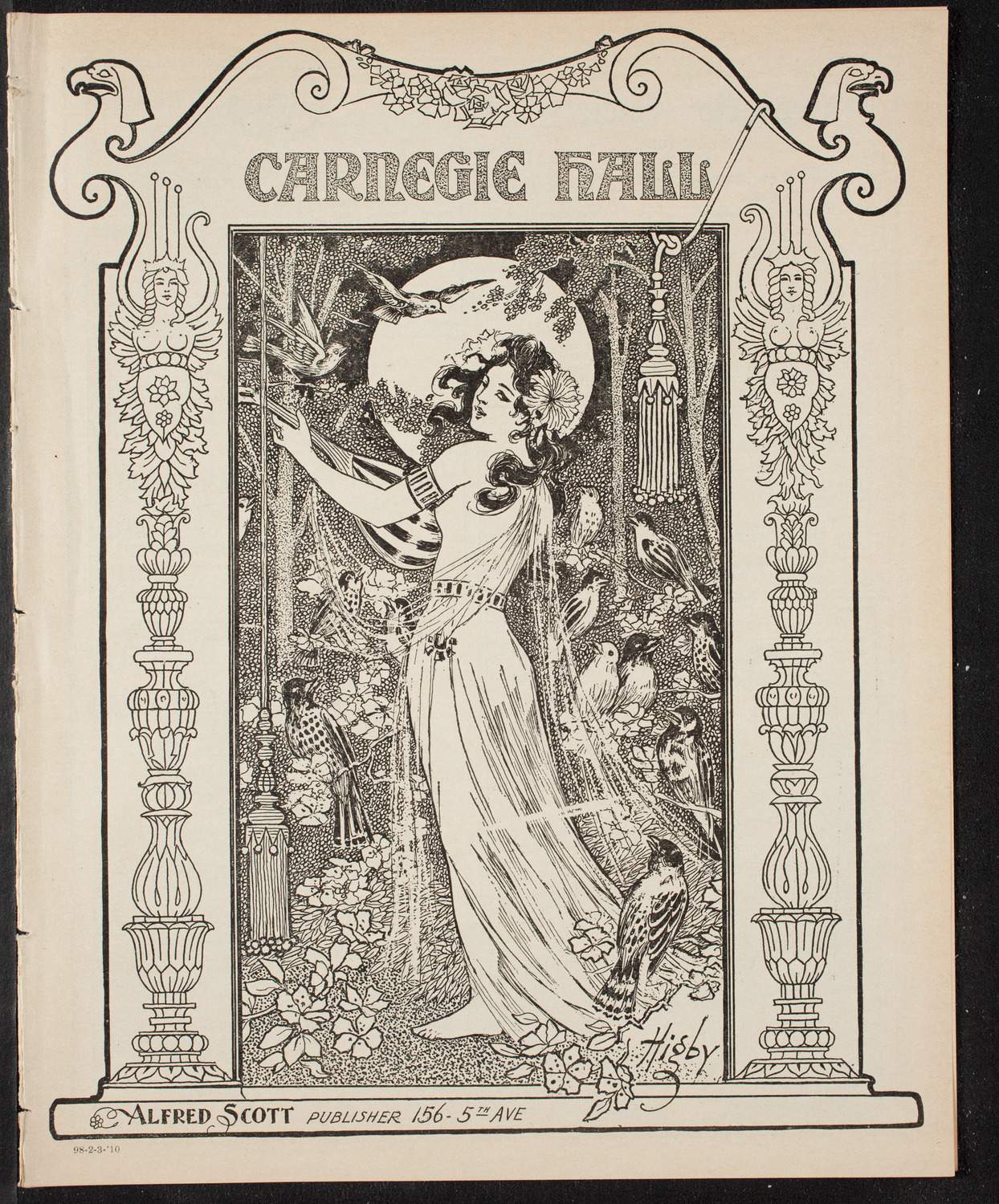 New York Philharmonic, February 3, 1910, program page 1