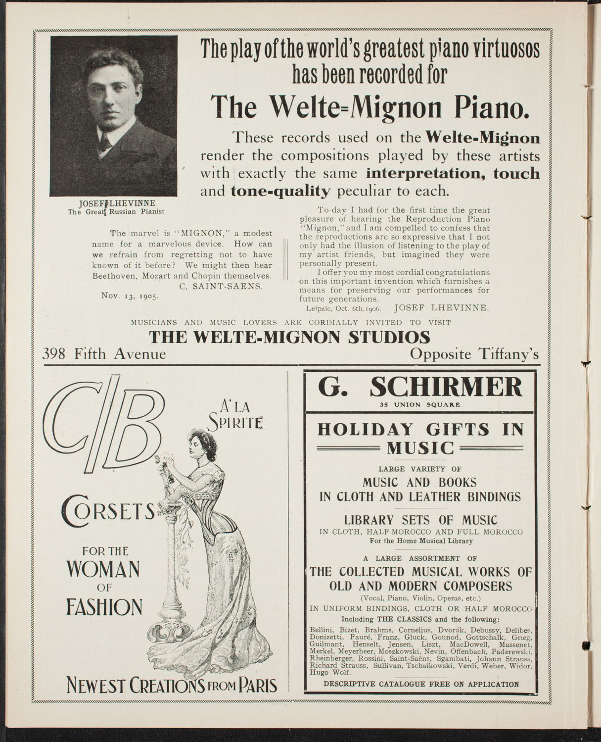 New York Symphony Orchestra, December 16, 1906, program page 8