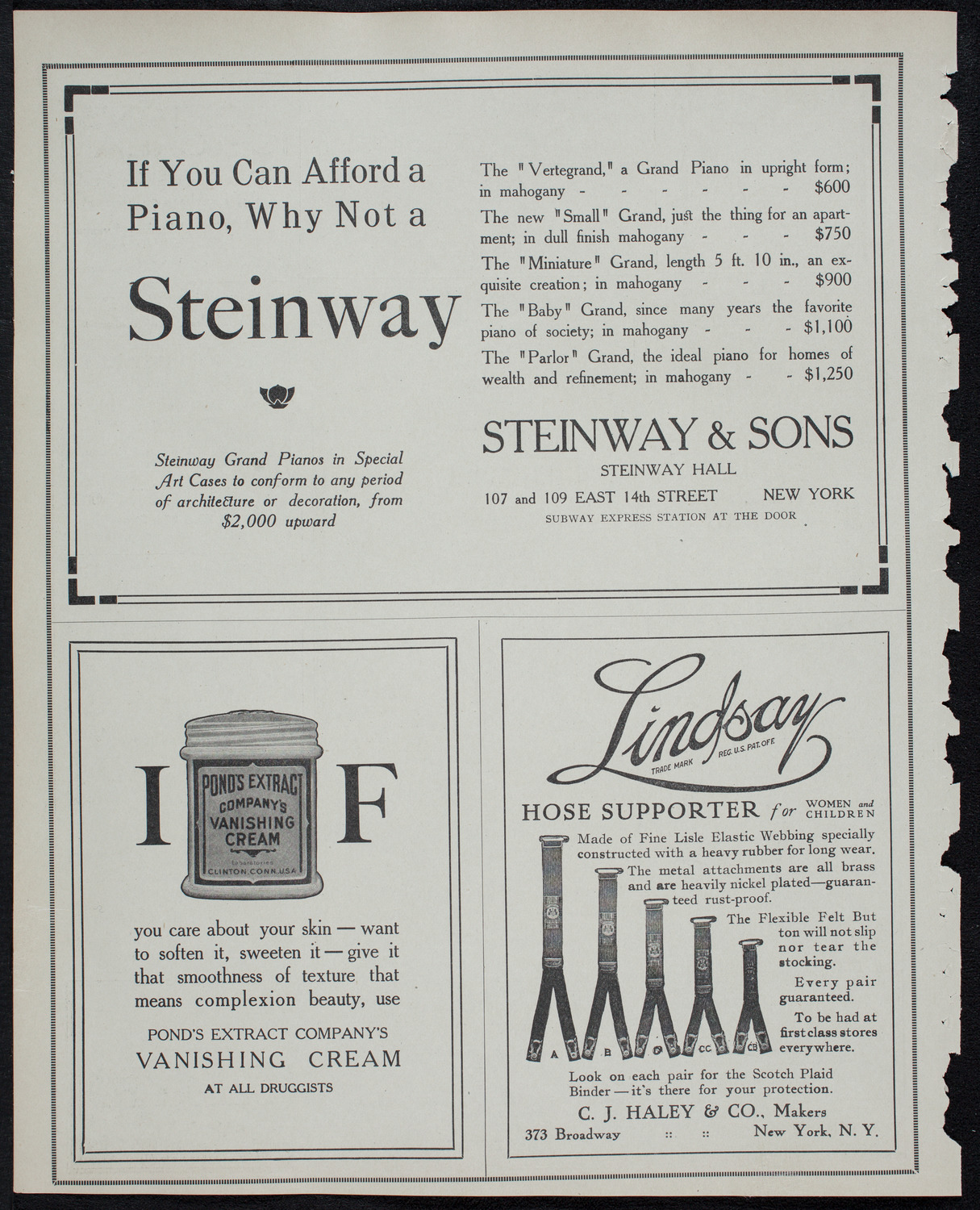 New York Philharmonic, January 5, 1913, program page 4