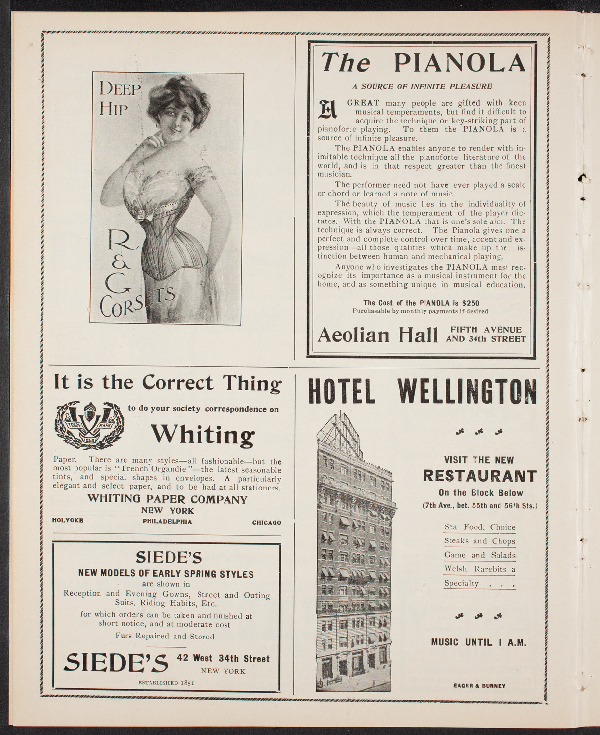 David Bispham, Baritone, March 1, 1903, program page 6