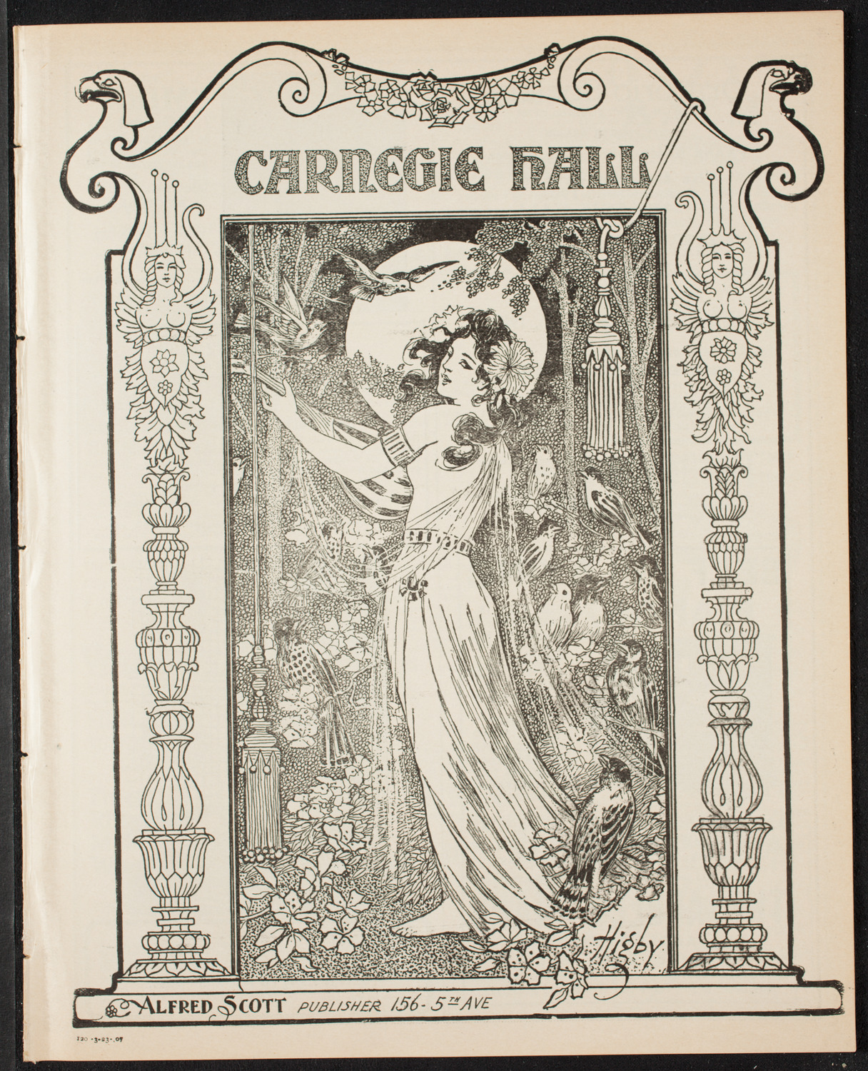 Boston Symphony Orchestra, March 23, 1907, program page 1