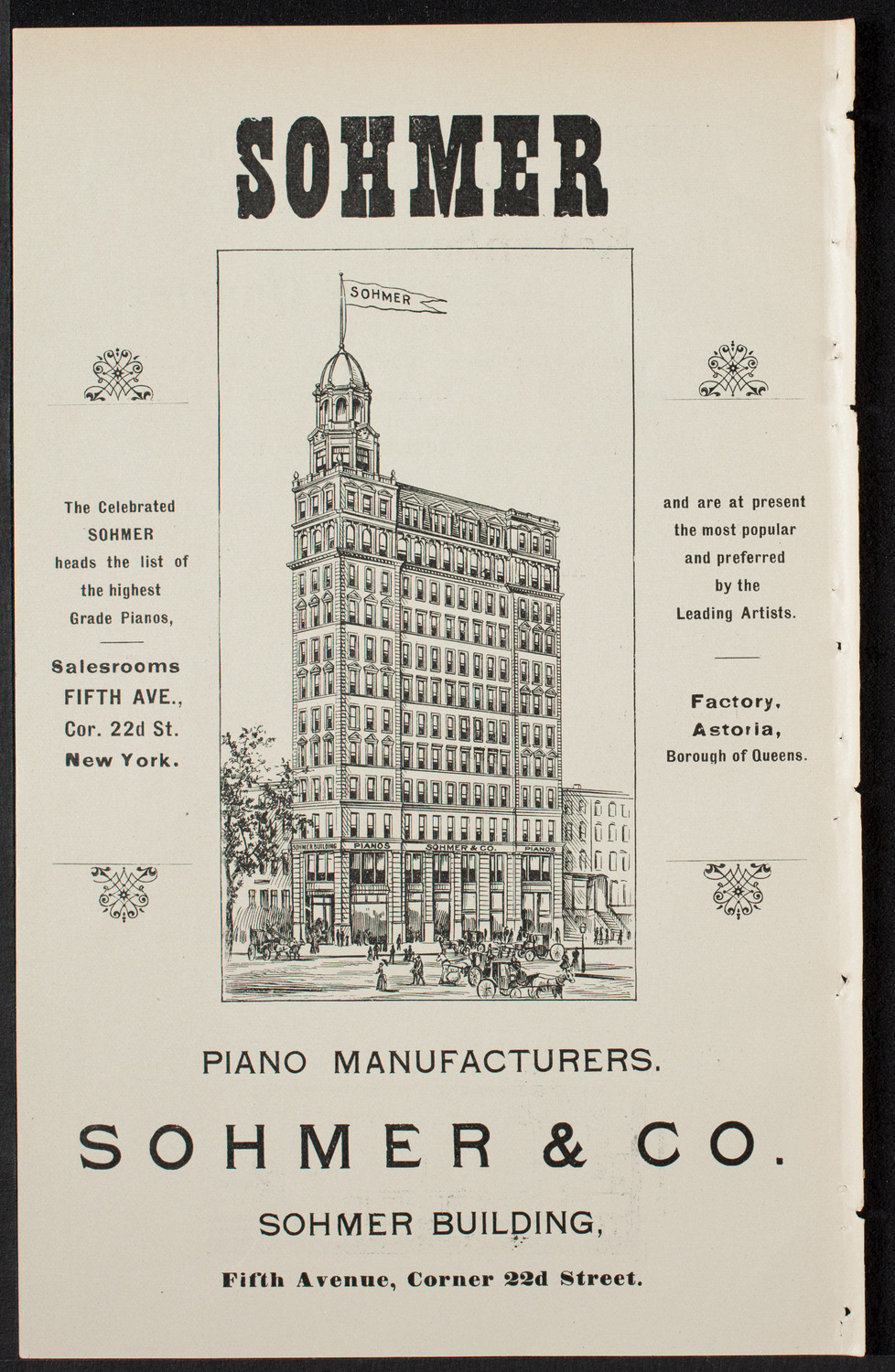 Kaltenborn String Quartet, January 3, 1899, program page 2