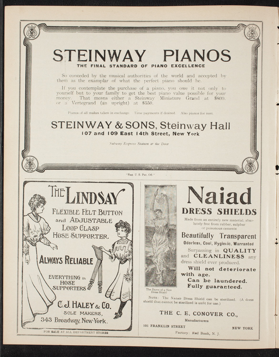 Victor Maurel, Baritone, January 5, 1908, program page 4