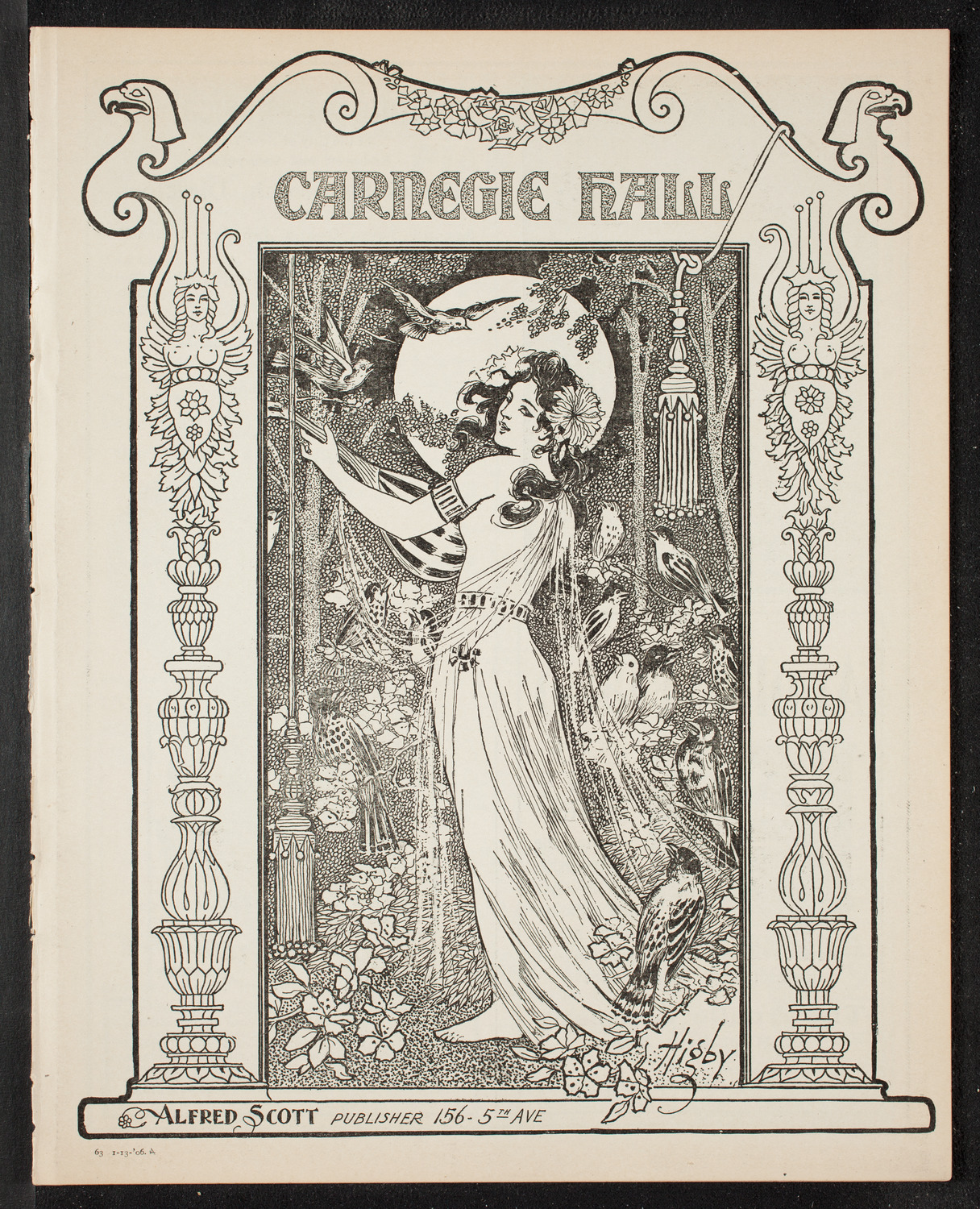 Boston Symphony Orchestra, January 13, 1906, program page 1