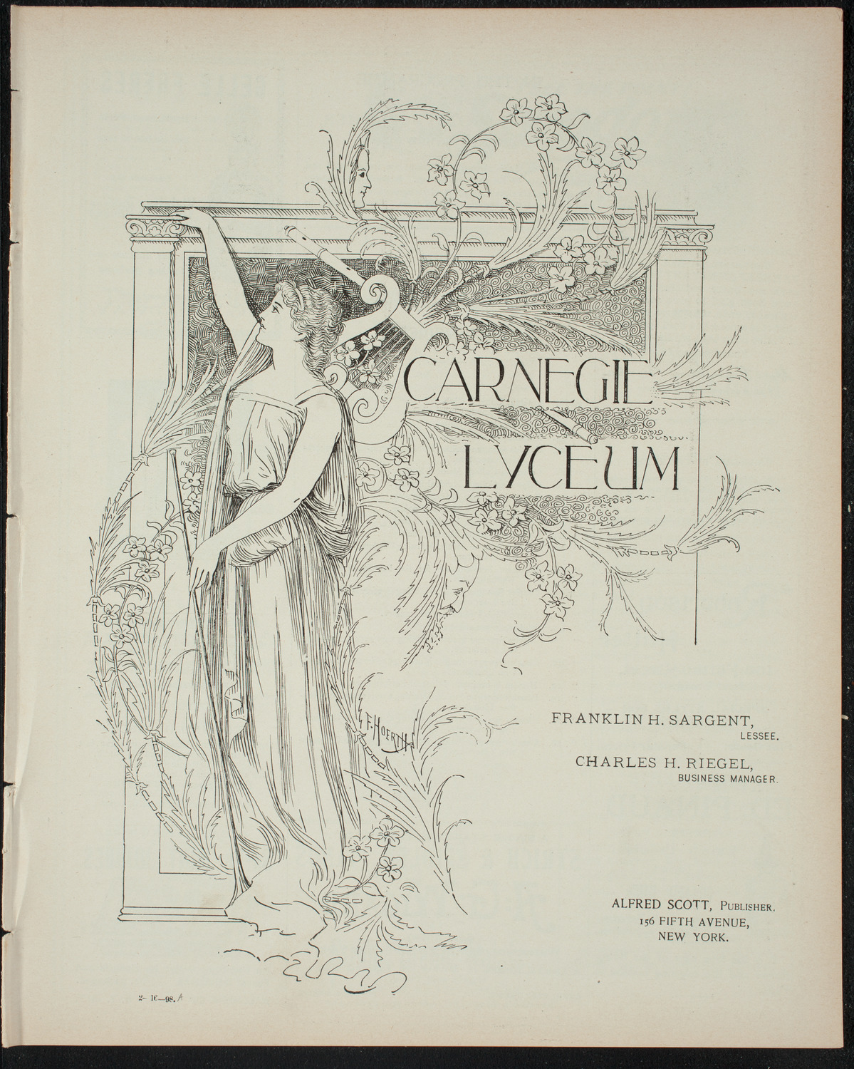 Florence Terrell, February 16, 1898, program page 1