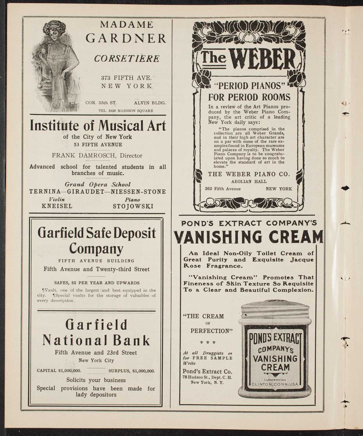 Maud Allan with The Russian Symphony Orchestra, January 20, 1910, program page 6