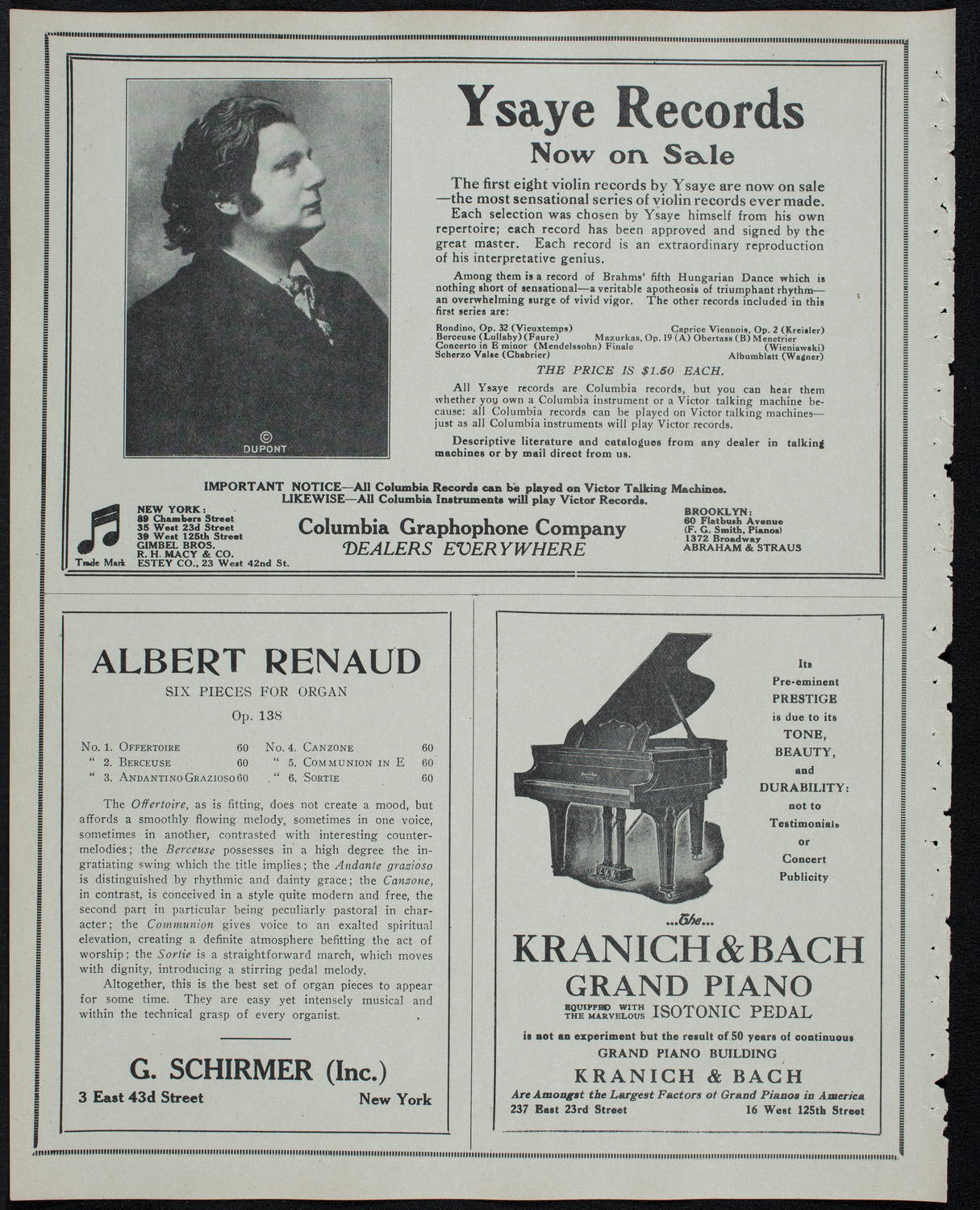 Scandinavian Singing Societies of New York and Vicinity, May 4, 1913, program page 6