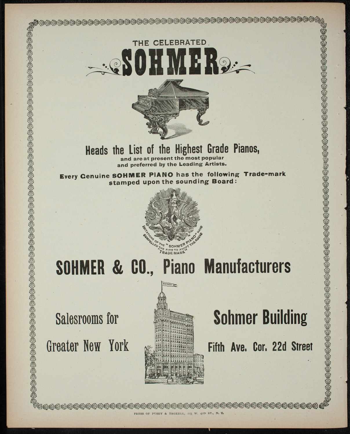 Comparative Literature Society Saturday Morning Conference, February 15, 1899, program page 8