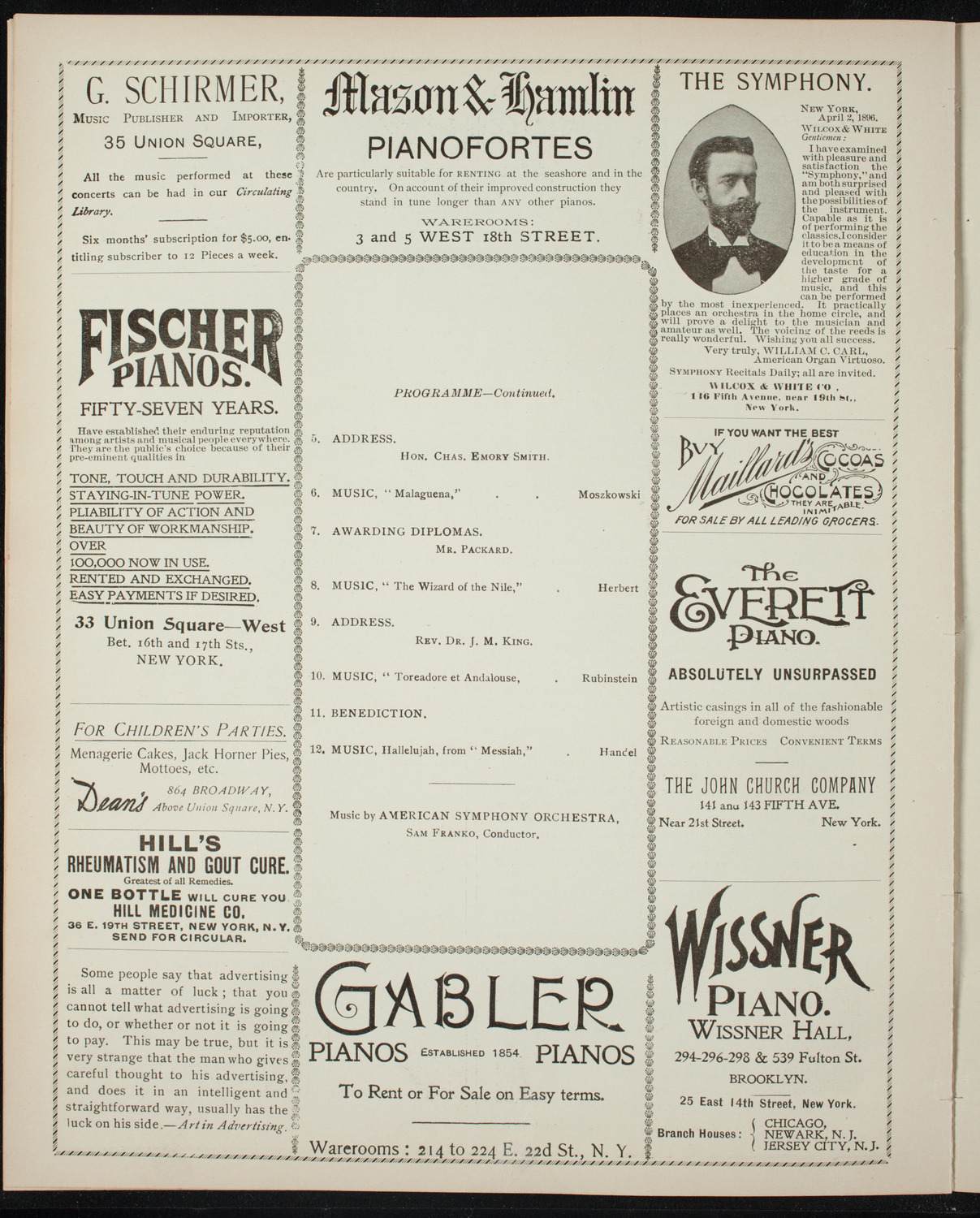 Graduation: Packard's Business College, May 11, 1897, program page 6