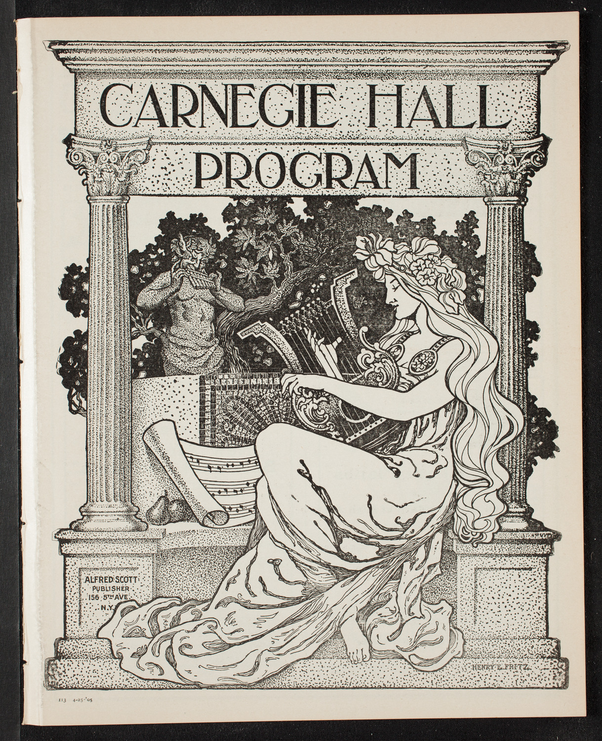 New York Banks' Glee Club, April 25, 1905, program page 1