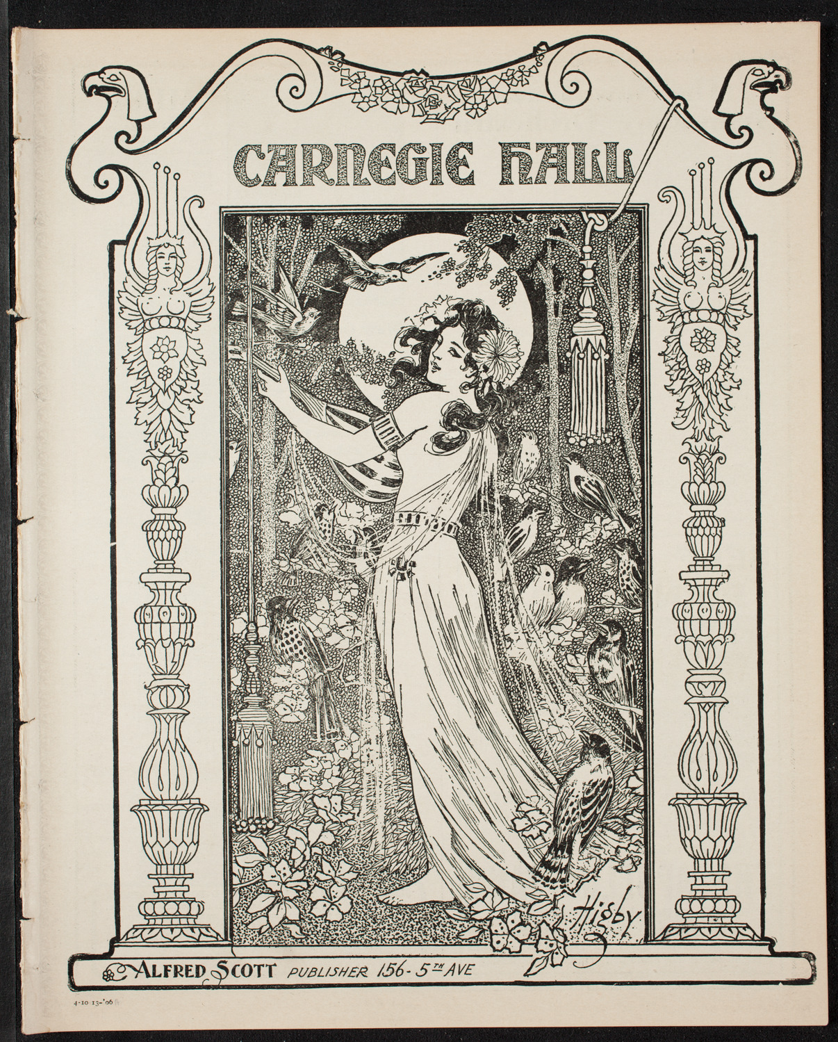 Yvette Guilbert and Albert Chevalier, October 13, 1906, program page 1