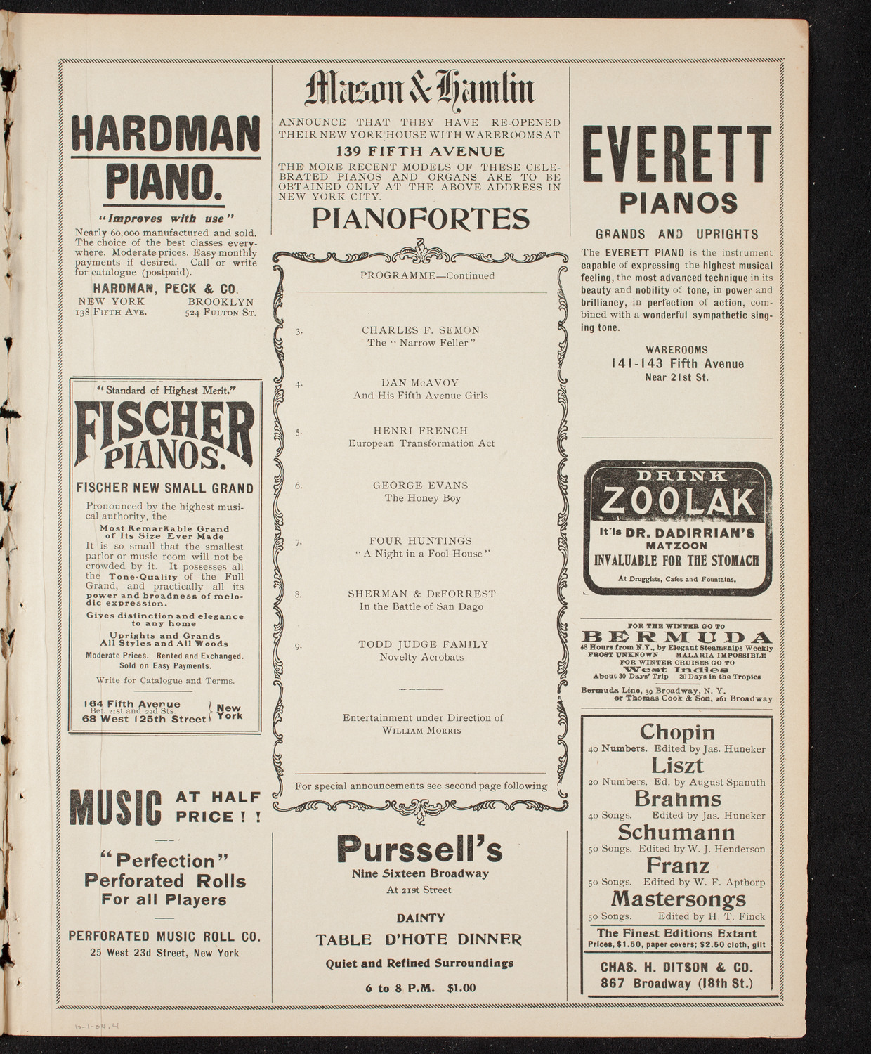 Meeting: Metropolitan Street Railway Association, October 1, 1904, program page 7