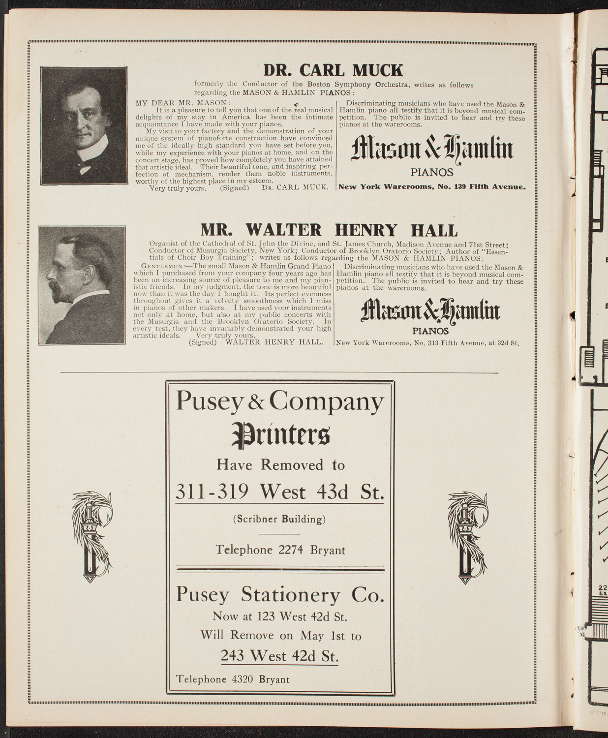 Benefit: St. Vincent de Paul Society, May 1, 1910, program page 10