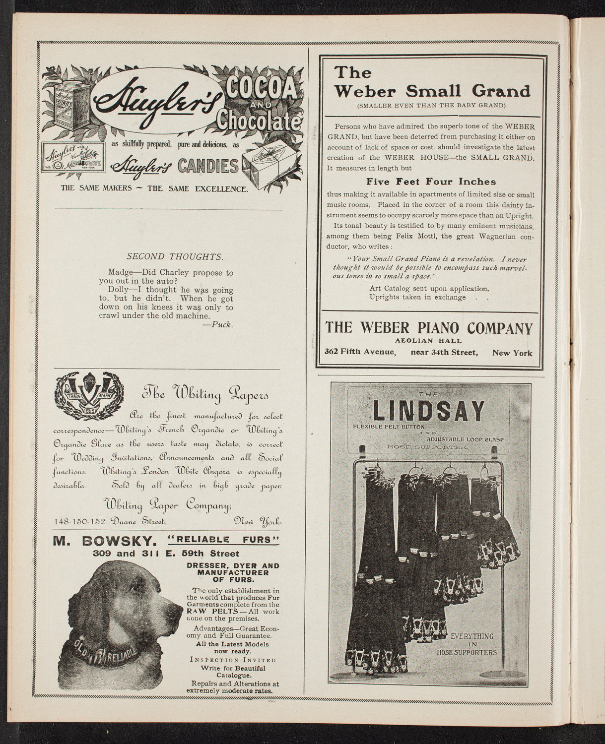 250th Anniversary of the Settlement of the Jews in the United States 1605-1905, November 30, 1905, program page 6