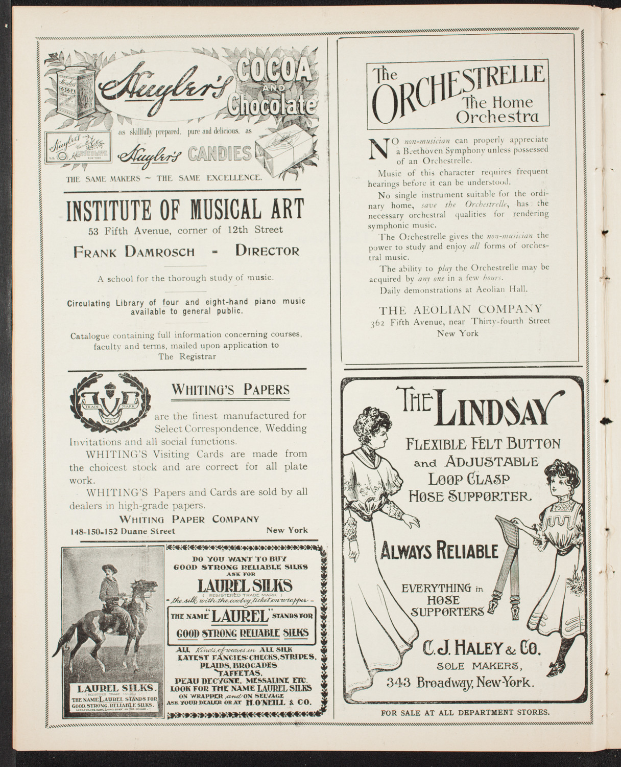 New York Symphony Orchestra, March 10, 1907, program page 6