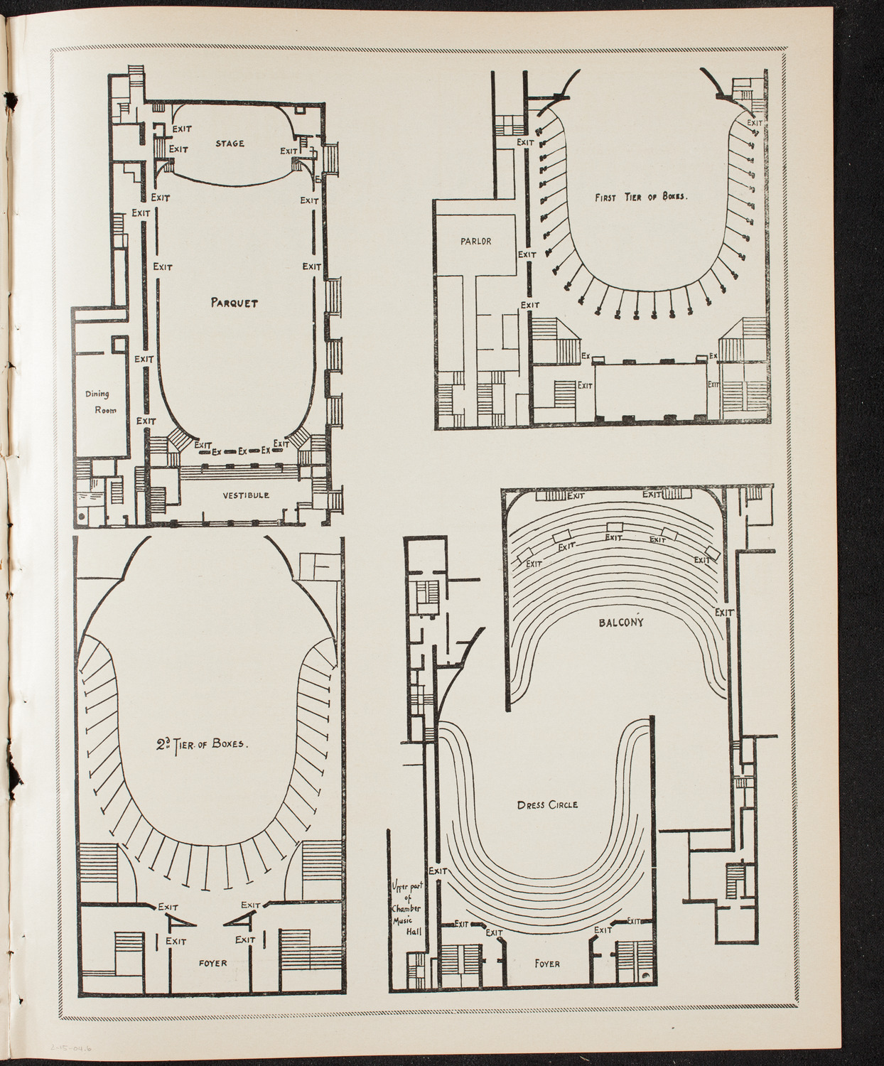 Susan Metcalfe, Soprano, David Bispham, Baritone, Jacques Thibaud, Violin, Pablo Casals, Cello, and Felix Weingartner, Piano, February 15, 1904, program page 11