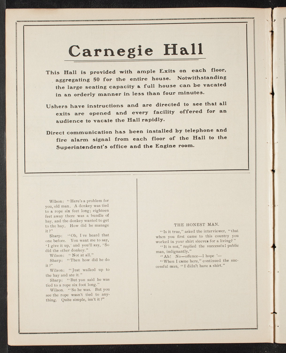 Graduation: College of the City of New York, June 22, 1905, program page 10