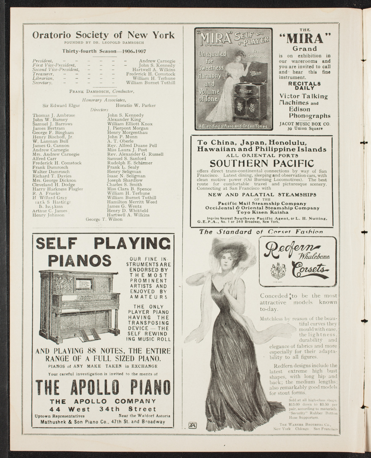 Volpe Symphony Society of New York, April 14, 1907, program page 2