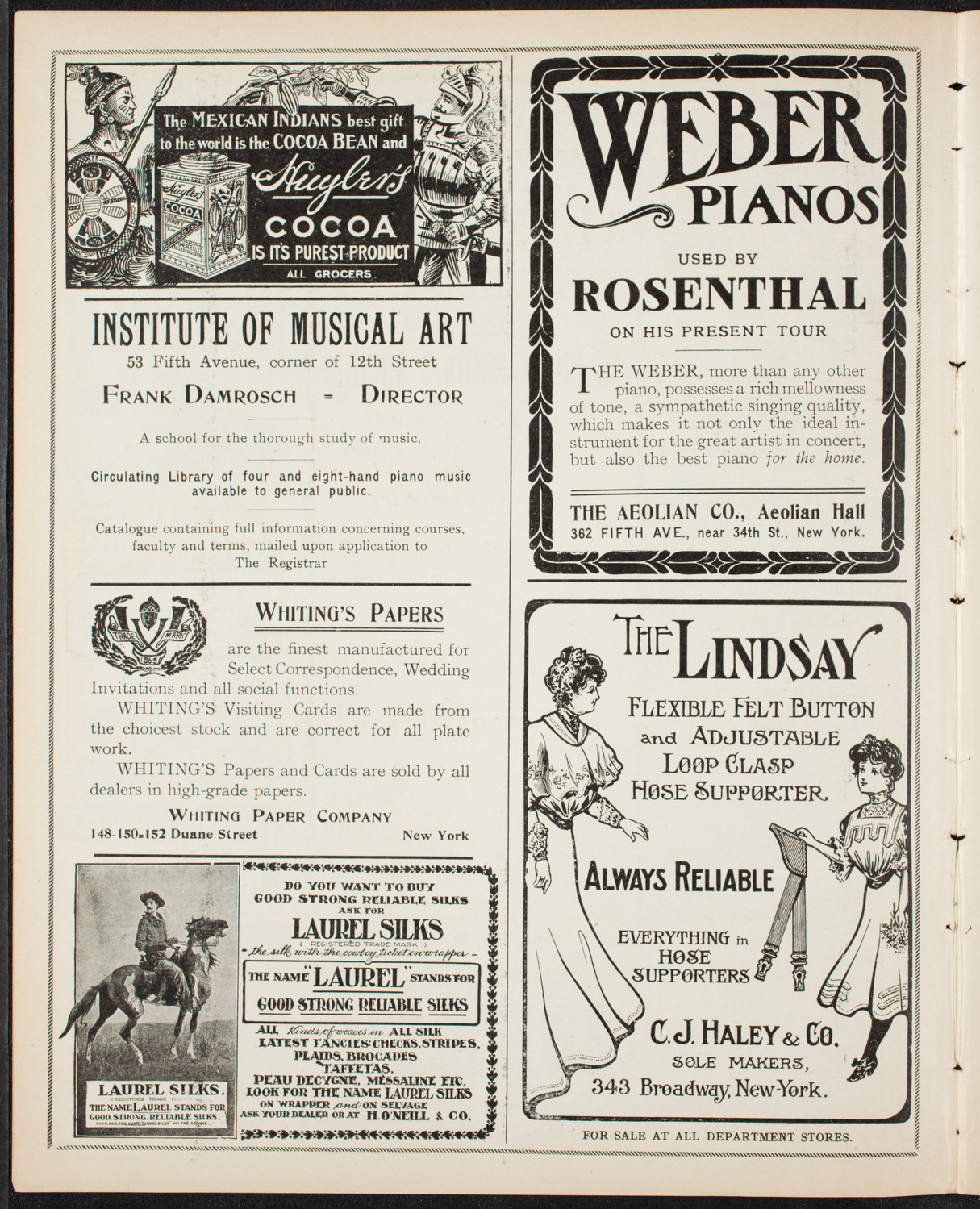New York Philharmonic, January 5, 1907, program page 6