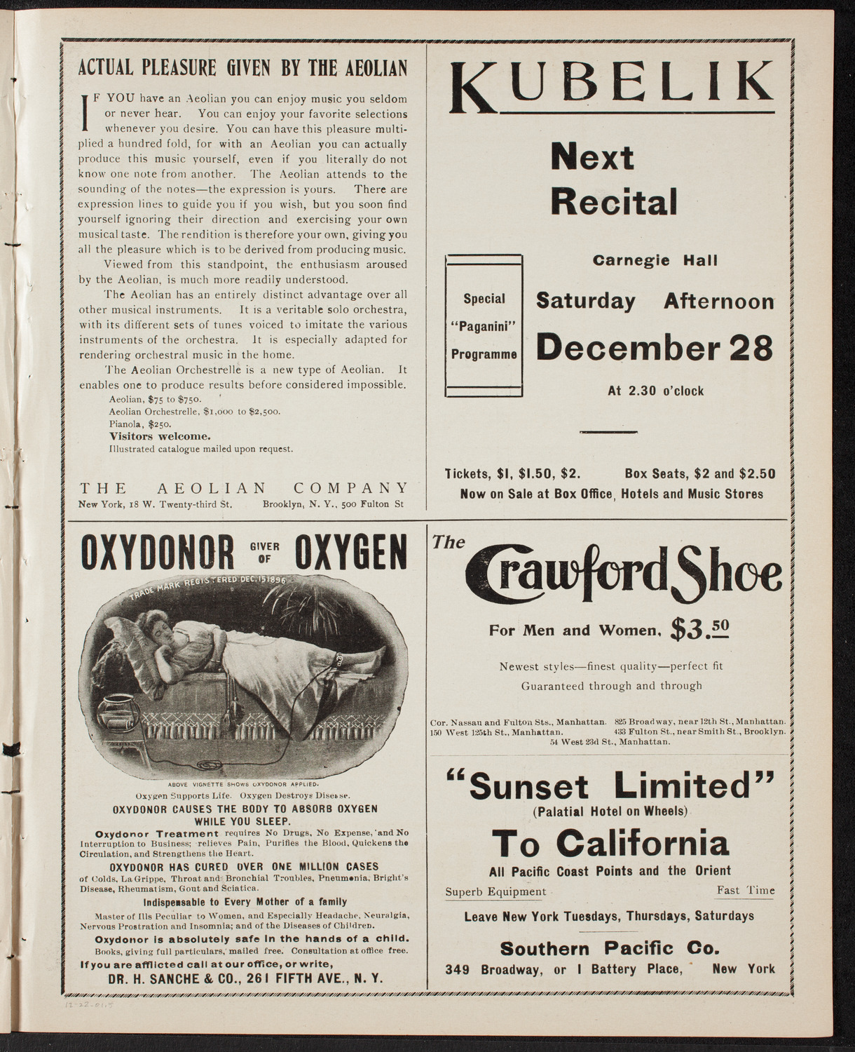 New York Festival Chorus, December 22, 1901, program page 9