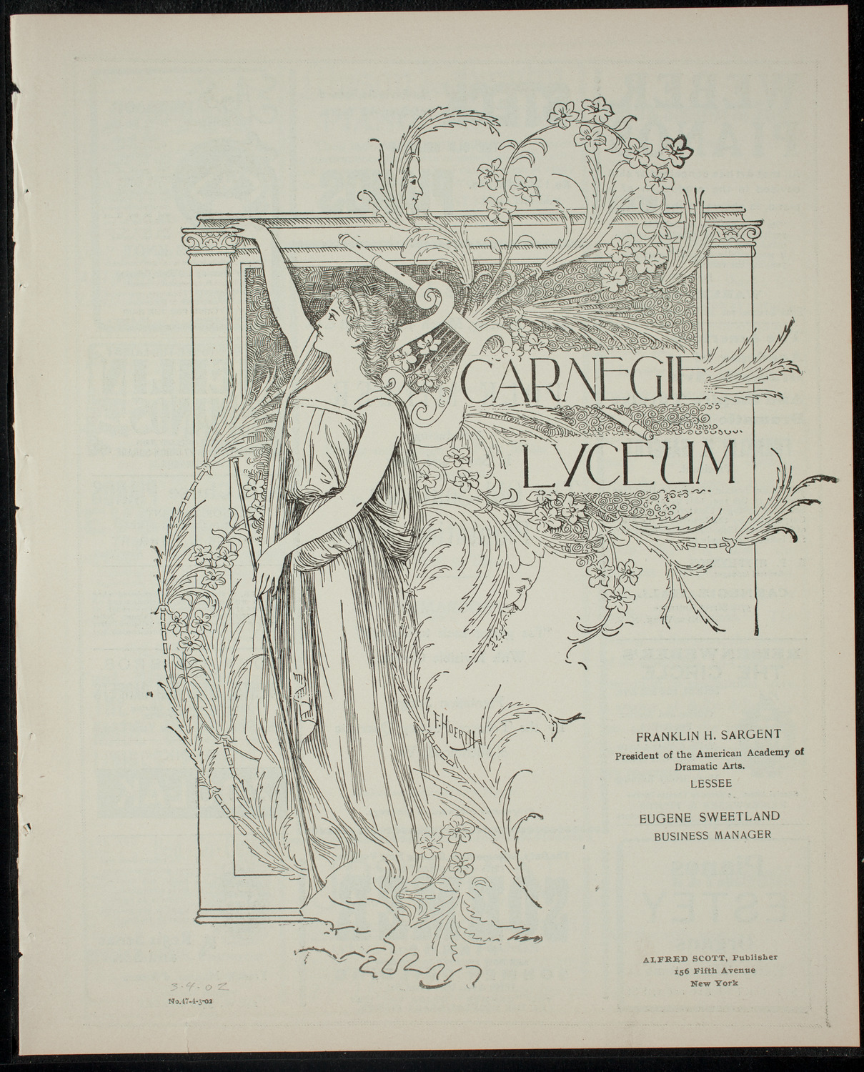 Polk Miller In Story and Song -- "The Old Southern Plantation Negro", March 4, 1902, program page 1