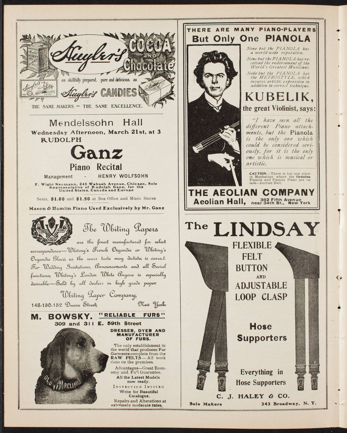 Boston Symphony Orchestra, March 15, 1906, program page 6
