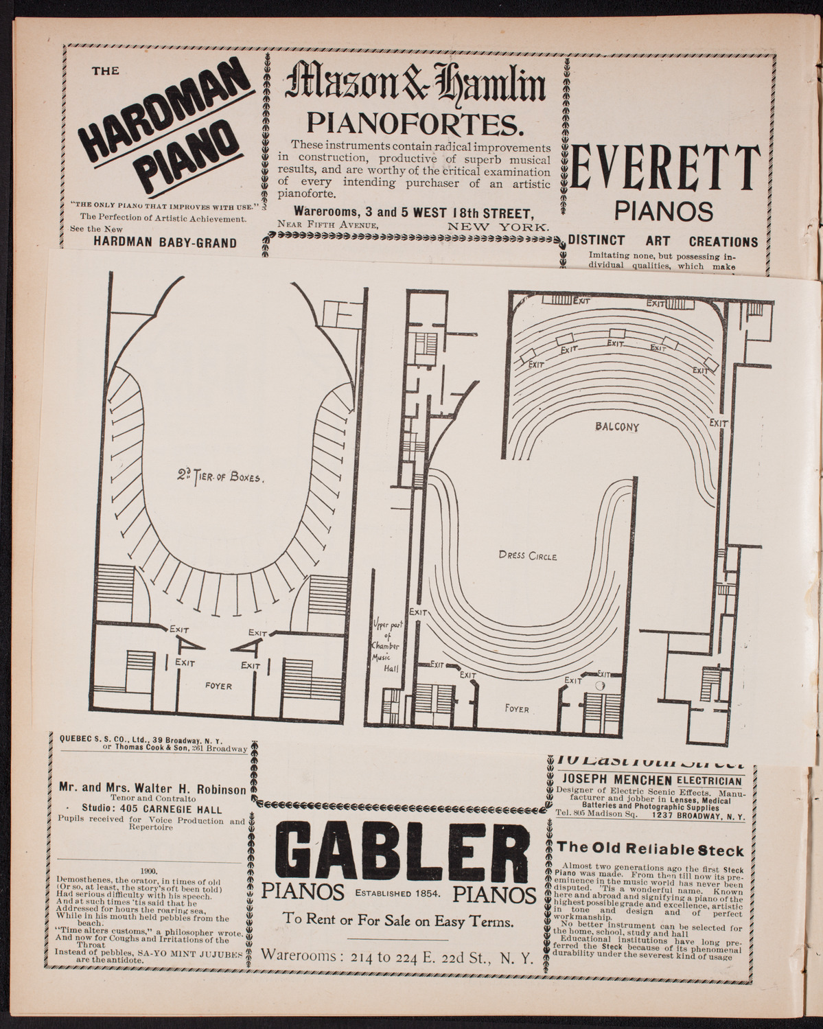 Oratorio Society of New York, November 24, 1900, program page 8