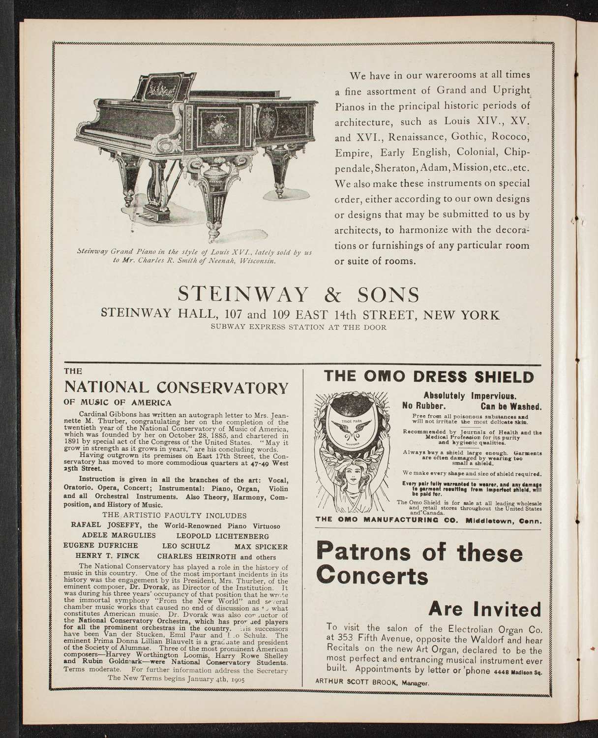 New York Philharmonic, December 15, 1905, program page 4