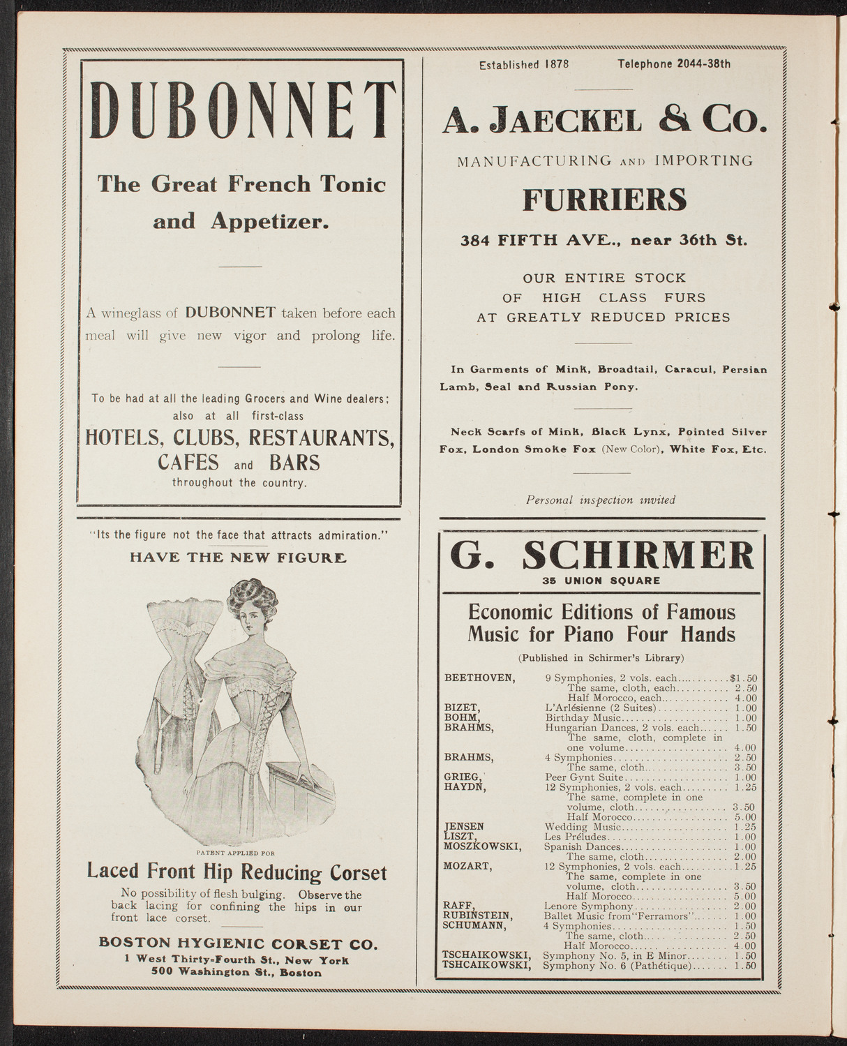 The Civic Forum, February 25, 1908, program page 8