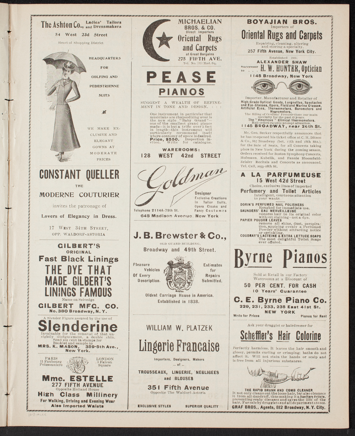 New York Philharmonic, December 7, 1901, program page 3
