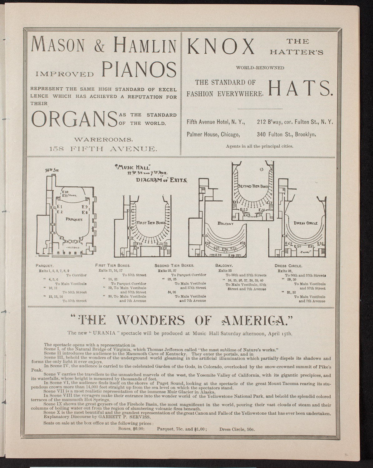 New York Symphony Orchestra, April 14, 1893, program page 3