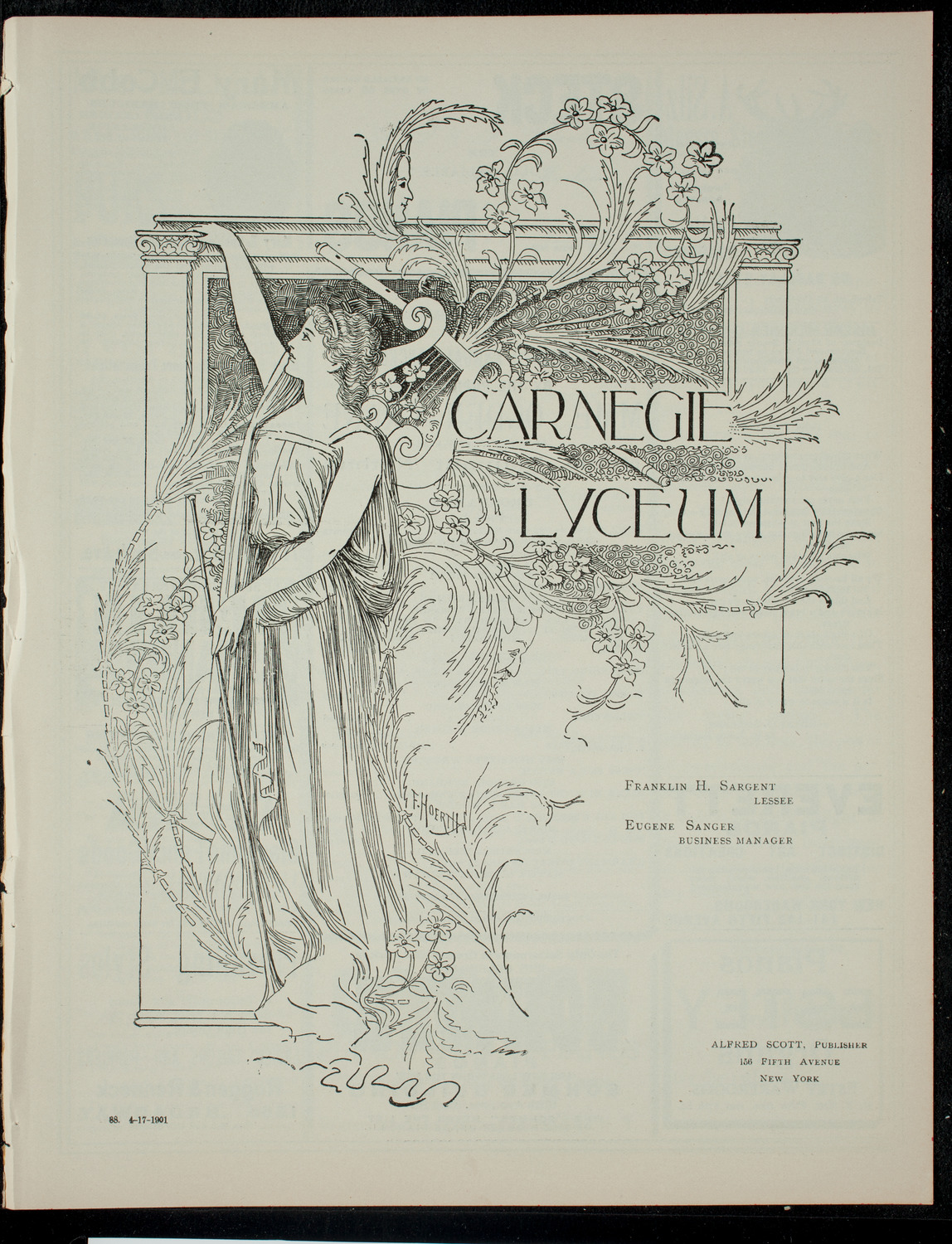 Concert by the Pupils of Mme. Odgen Crane, April 17, 1901, program page 1