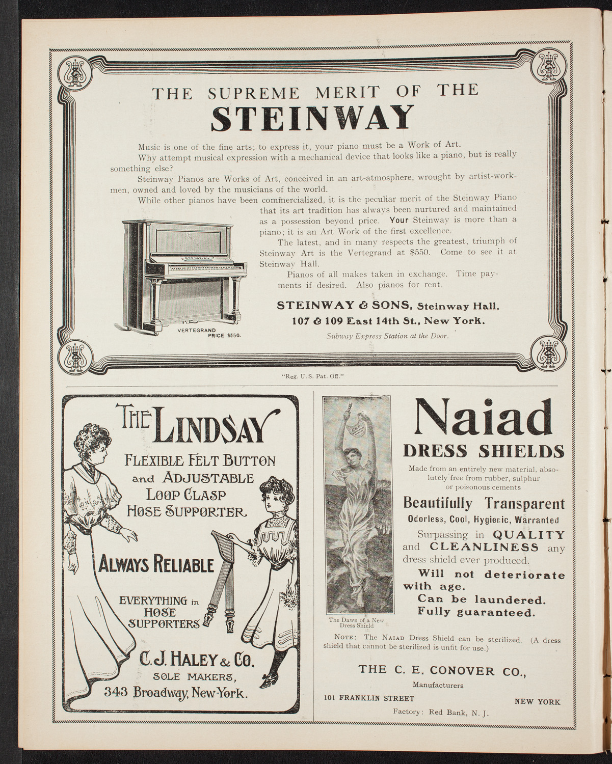 Philadelphia Orchestra, November 5, 1907, program page 4