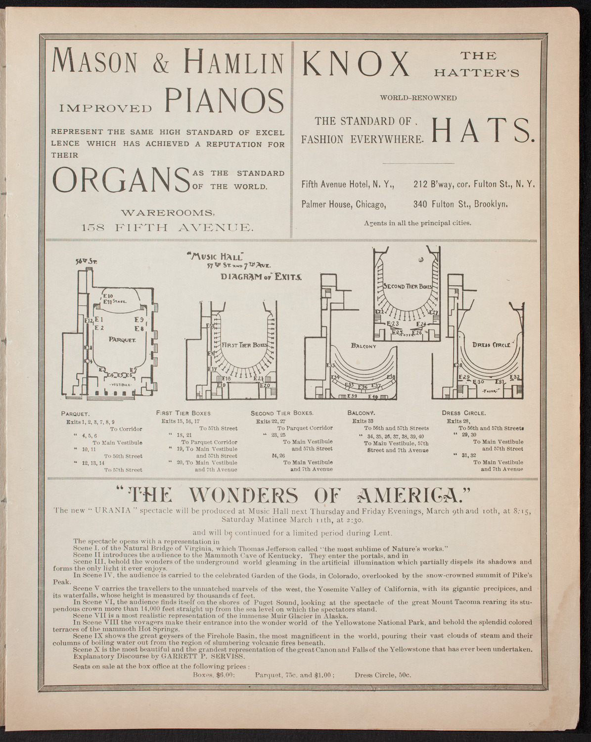 New York Philharmonic, March 4, 1893, program page 3