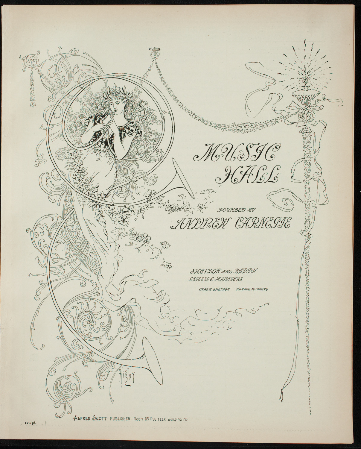 Oratorio Society of New York, December 1, 1896, program page 1