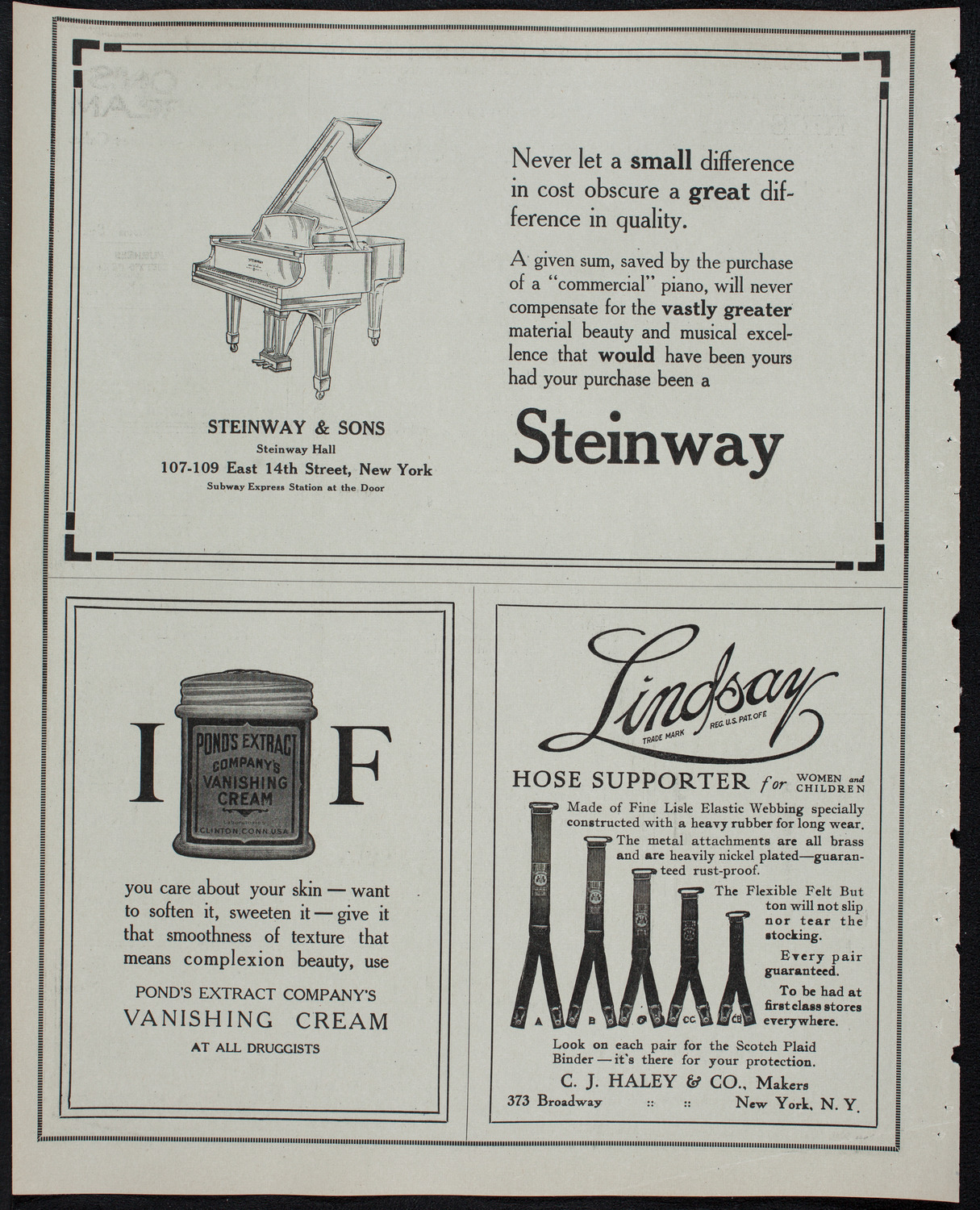 New York Philharmonic, February 9, 1913, program page 4