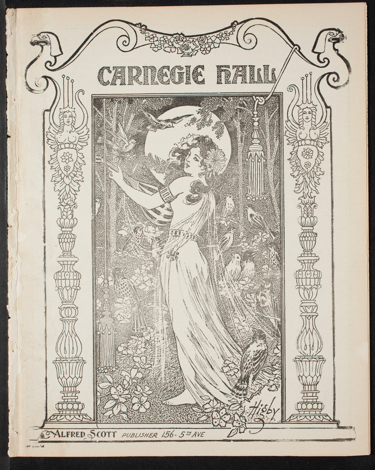 The Civic Forum, March 22, 1908, program page 1