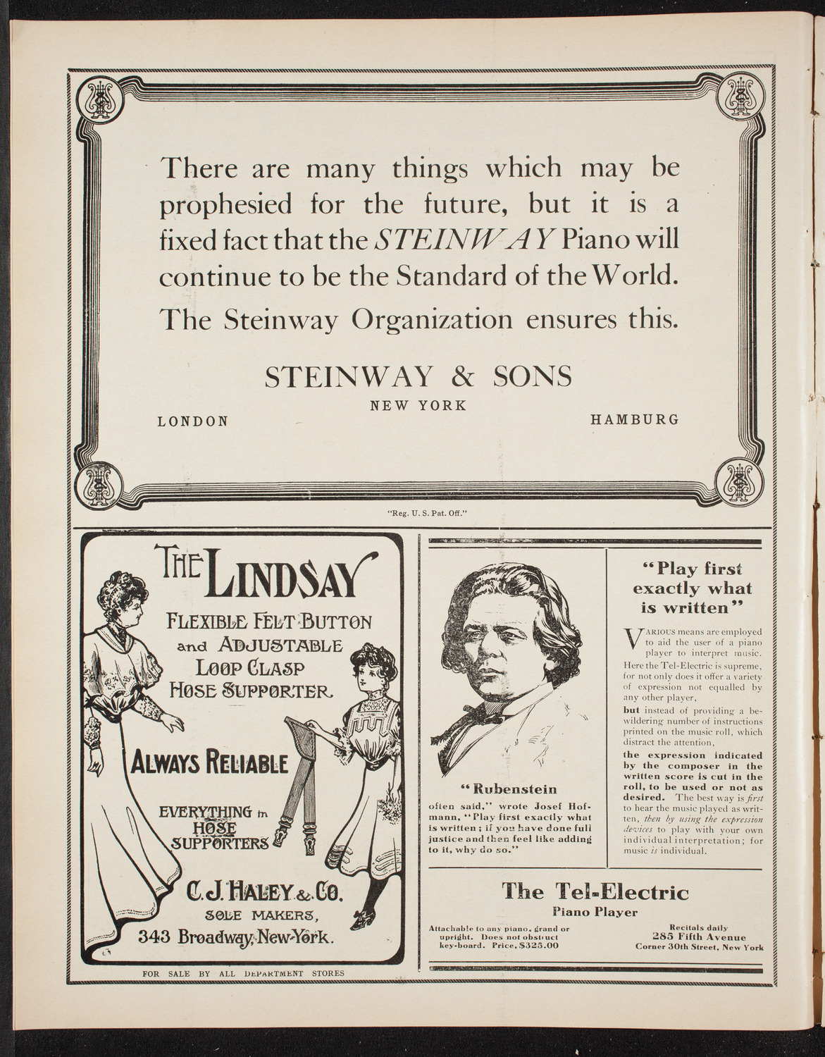 New York College of Music and New York German Conservatory of Music Faculty Concert, October 18, 1908, program page 4