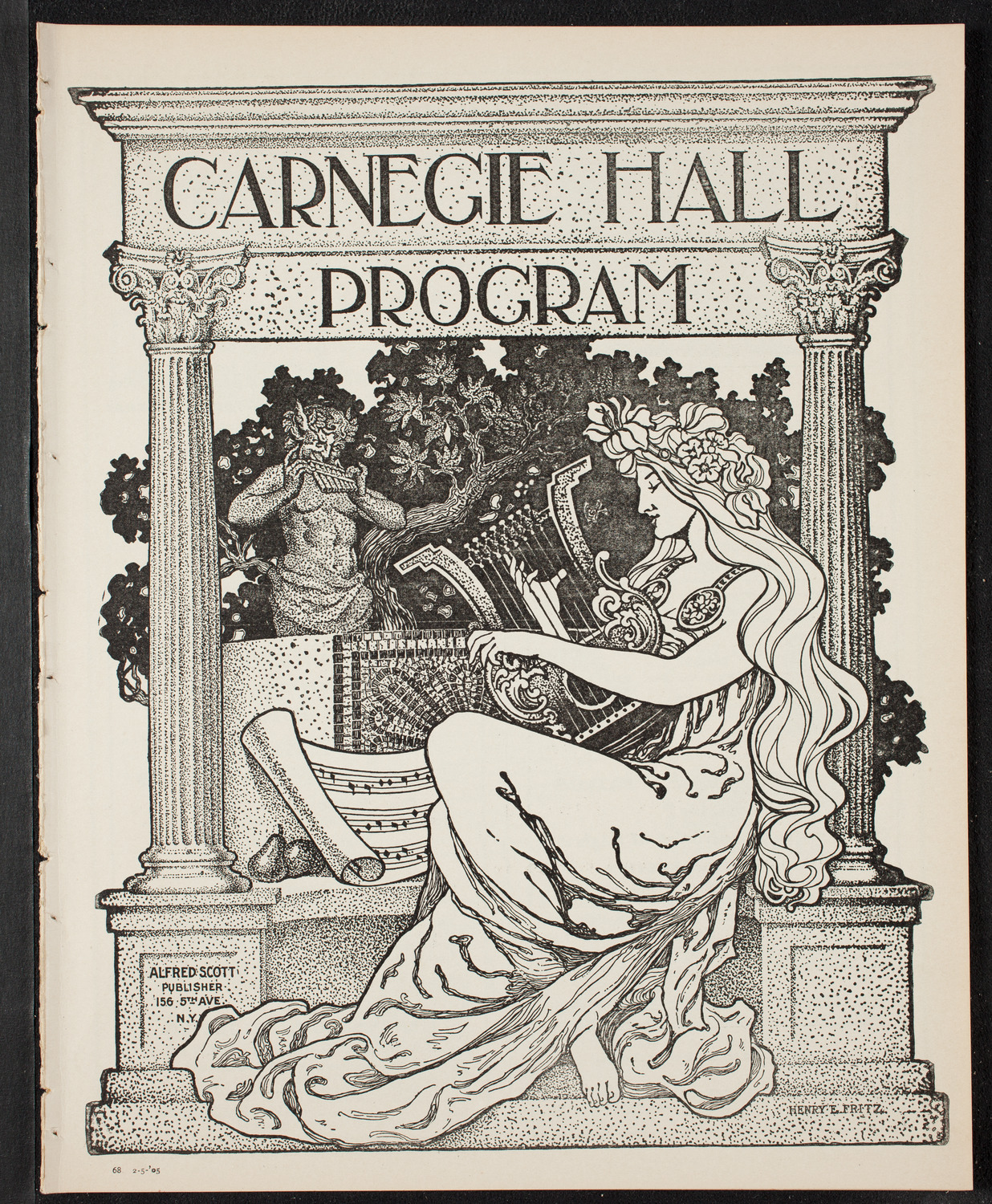 New York Symphony Orchestra, February 5, 1905, program page 1