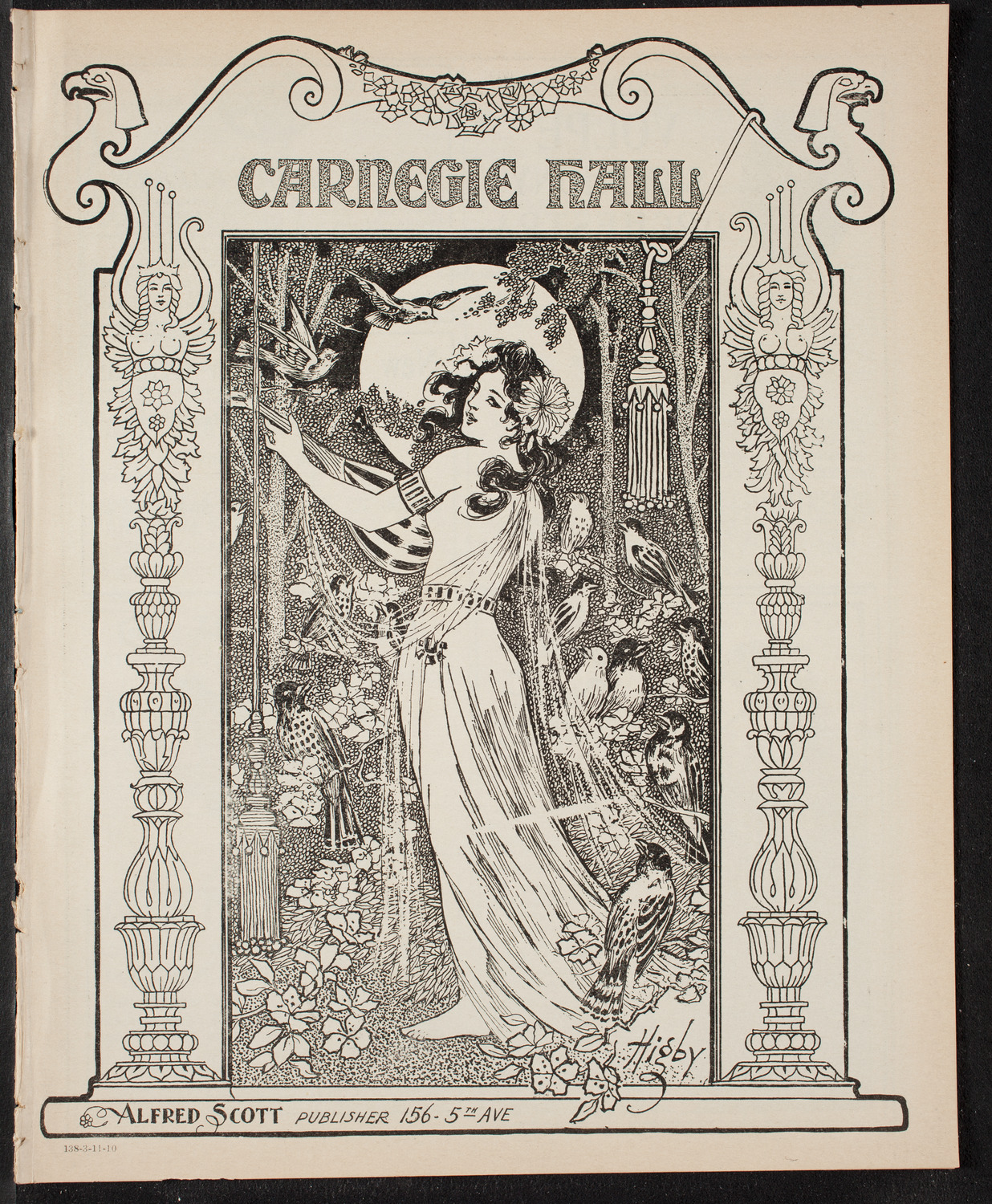 New York Philharmonic, March 11, 1910, program page 1