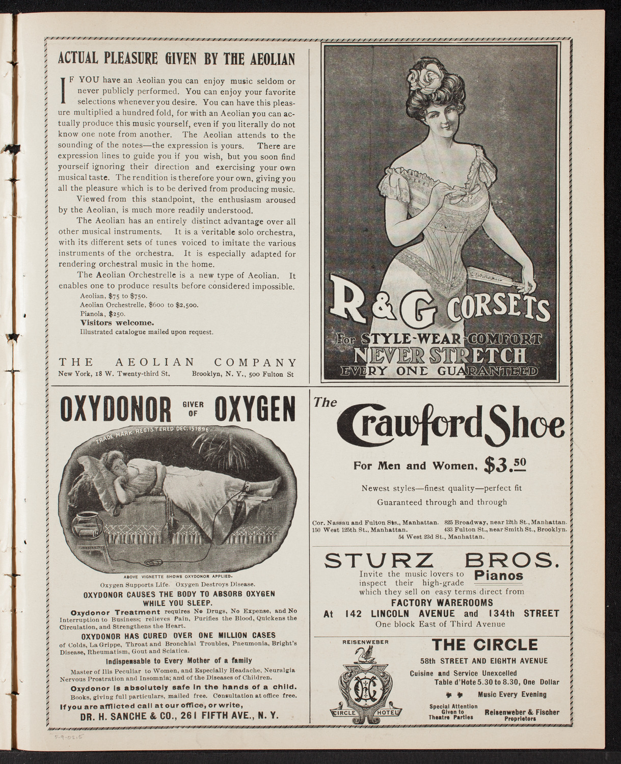 Amicitia Orchestral Club, May 9, 1902, program page 9