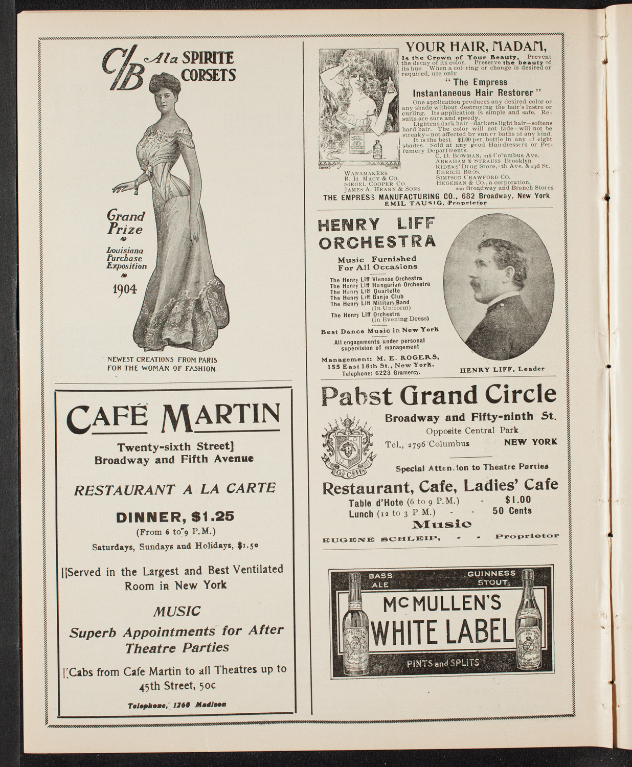 People's Symphony Concert, March 17, 1905, program page 8