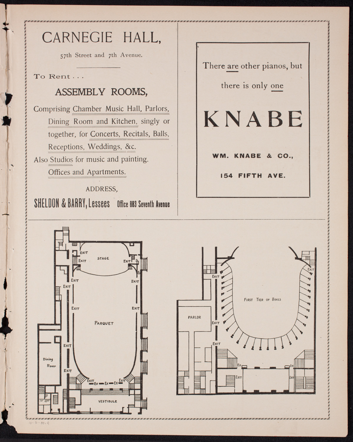 Metropolitan Street Railway Association Vaudeville Program, October 6, 1900, program page 7