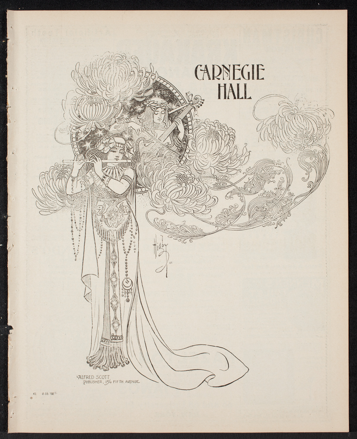 New York Philharmonic, February 15, 1902, program page 1