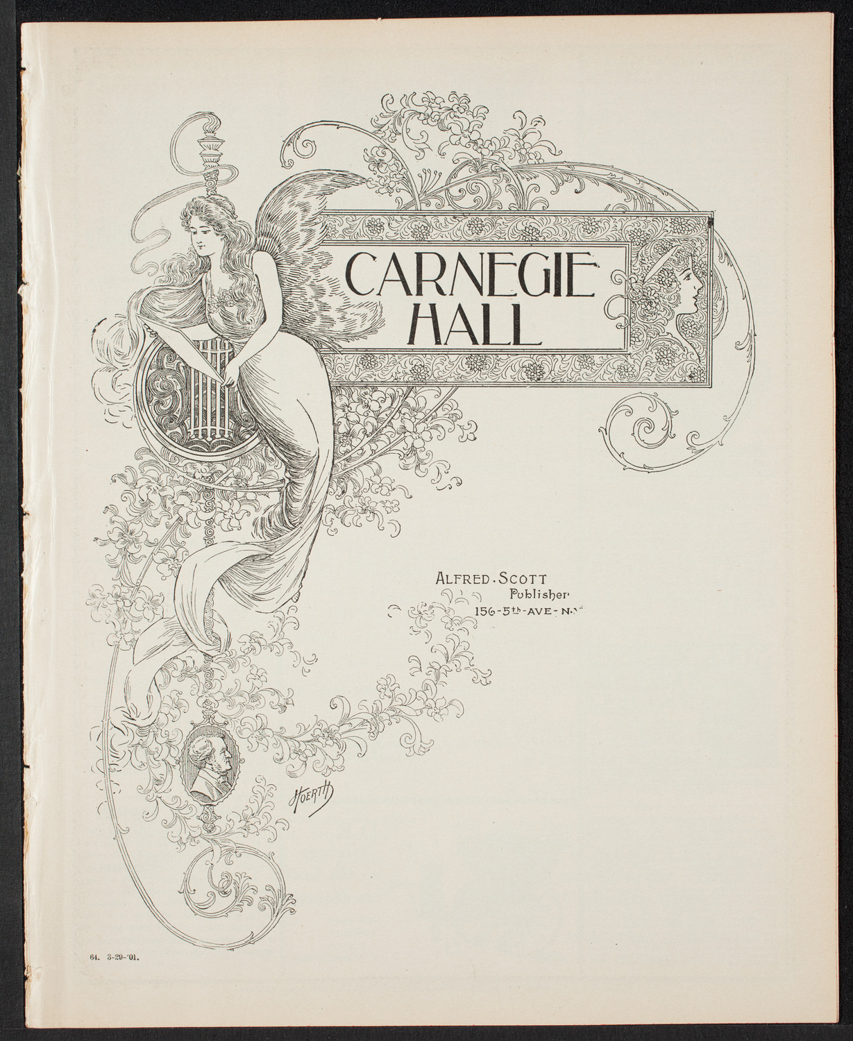 New York Philharmonic, March 29, 1901, program page 1