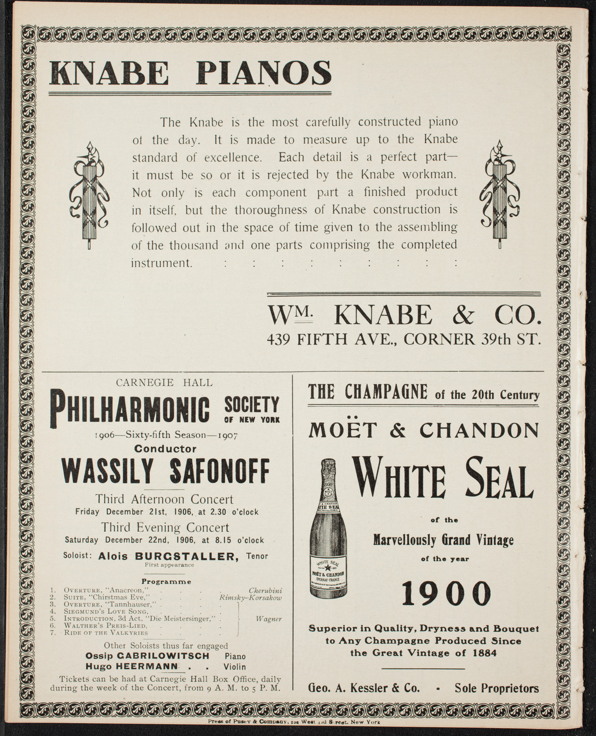 Symphony Concert for Young People, December 1, 1906, program page 12