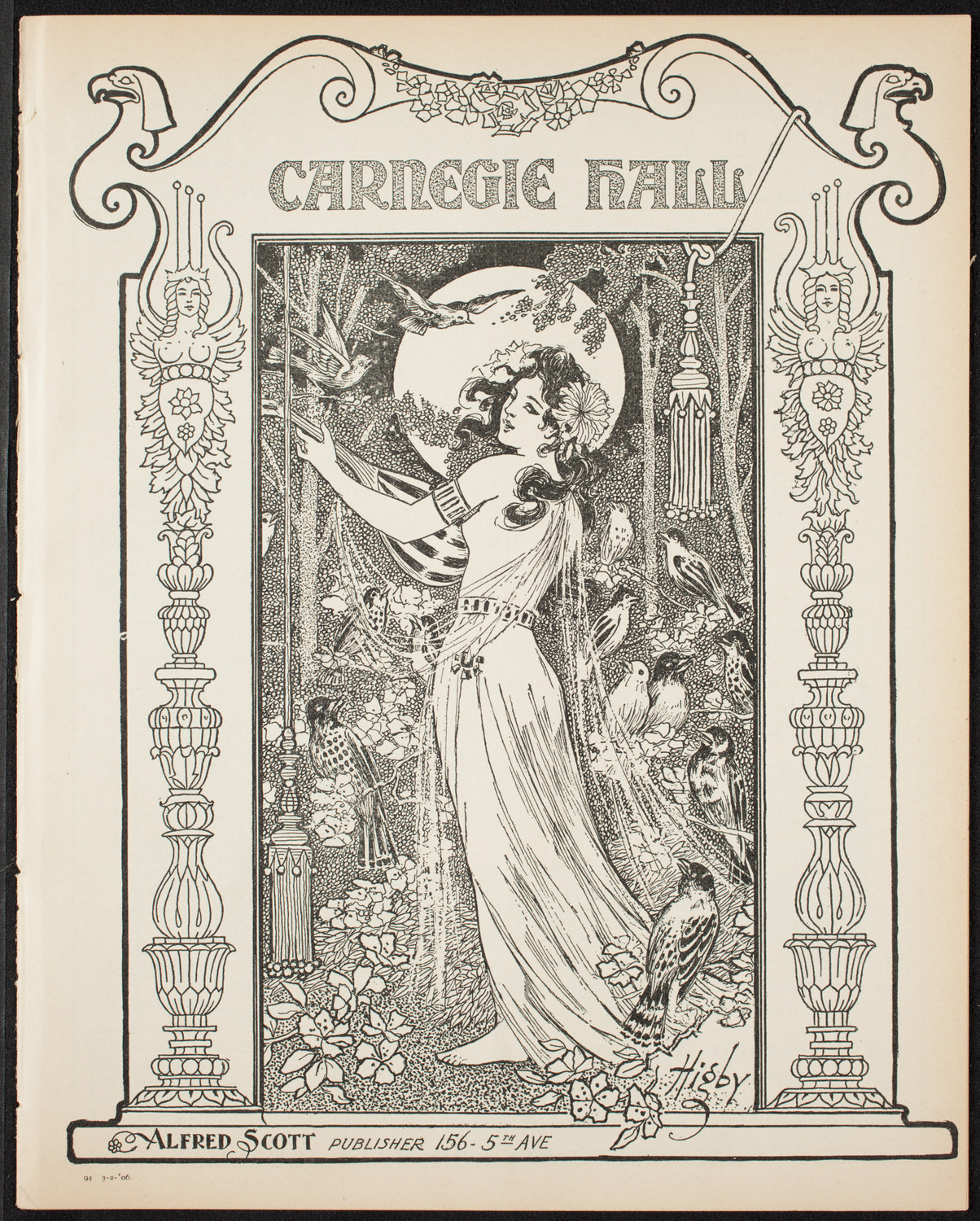 New York Philharmonic, March 2, 1906, program page 1
