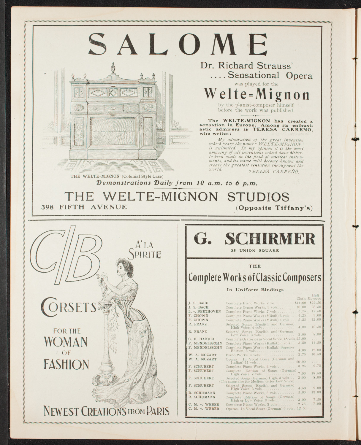 National Arbitration and Peace Congress: Choral Service, April 14, 1907, program page 8